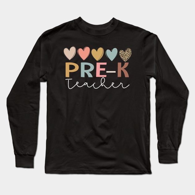 First Grade Teacher, pre-k Teacher, First Day of School, Back To School Long Sleeve T-Shirt by Davito Pinebu 